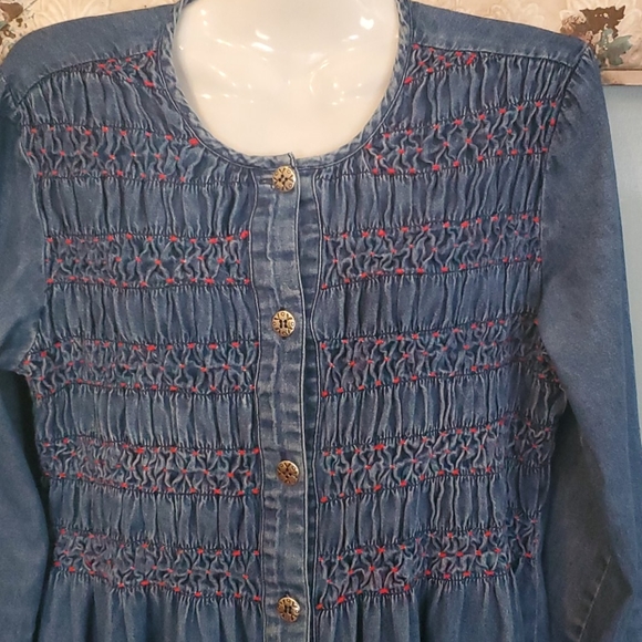 Vintage Bedford Fair Denim Dress - Picture 2 of 16
